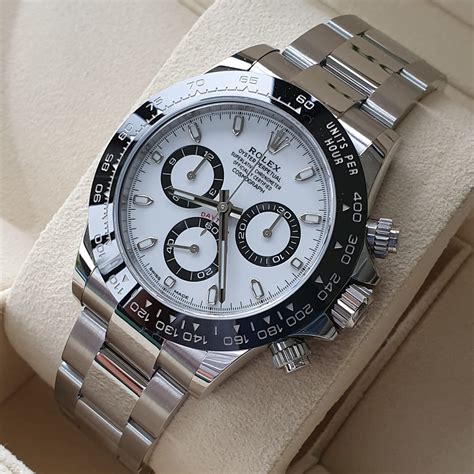 rolex daytona white face ceramic|rolex daytona price.